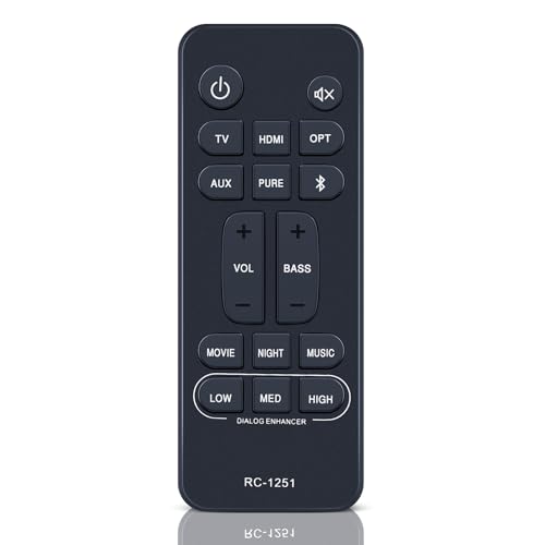 Amazon | サウンドバーリモコン RC-1251 for Denon サウンドバー DHT